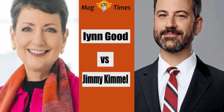 lynn Good and Jimmy Kimmel