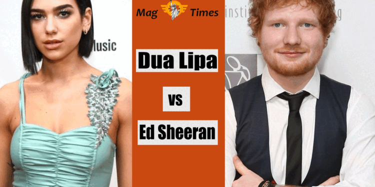 Dua Lipa and Ed Sheeran