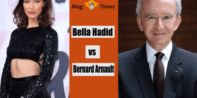 Bella Hadid and Bernard Arnault