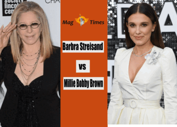 Barbra Streisand and Millie Bobby Brown