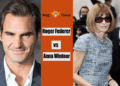 Roger Federer and Anna Wintour