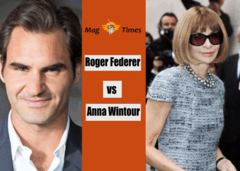 Roger Federer and Anna Wintour