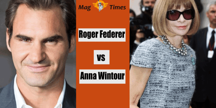 Roger Federer and Anna Wintour