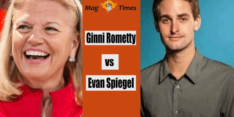 Ginni Rometty and Evan Spiegel