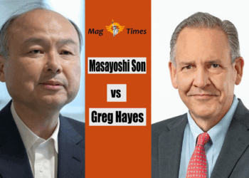 Masayoshi Son and Greg Hayes