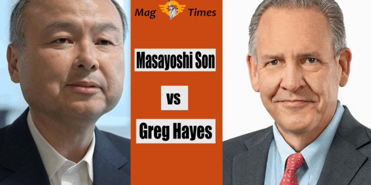 Masayoshi Son and Greg Hayes
