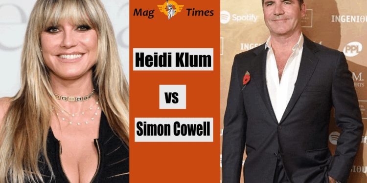 Heidi Klum and Simon Cowell