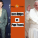 Lucas Hedges and Pope Francis