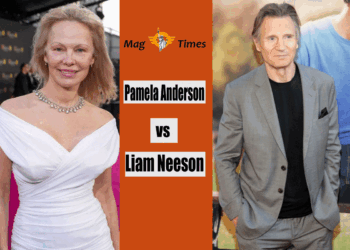 Pamela Anderson and Liam Neeson