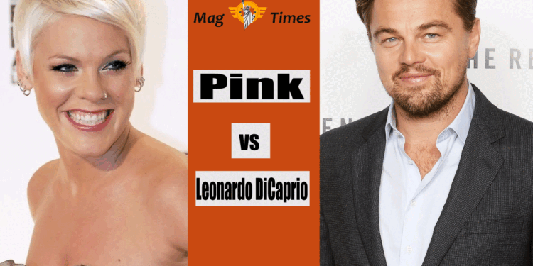Pink and Leonardo DiCaprio