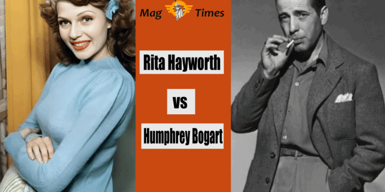 Rita Hayworth and Humphrey Bogart