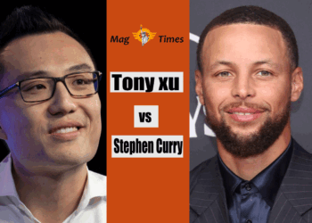Tony xu and Stephen Curry