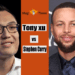 Tony xu and Stephen Curry