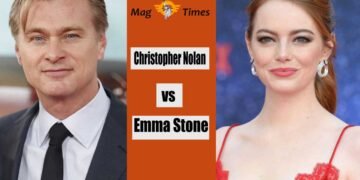 Christopher Nolan and Emma Stone