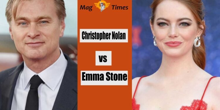 Christopher Nolan and Emma Stone